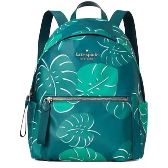 kate spade Handbags - KATE SPADE Chelsea Nylon Backpack - Monstera Leaves - NWOT!